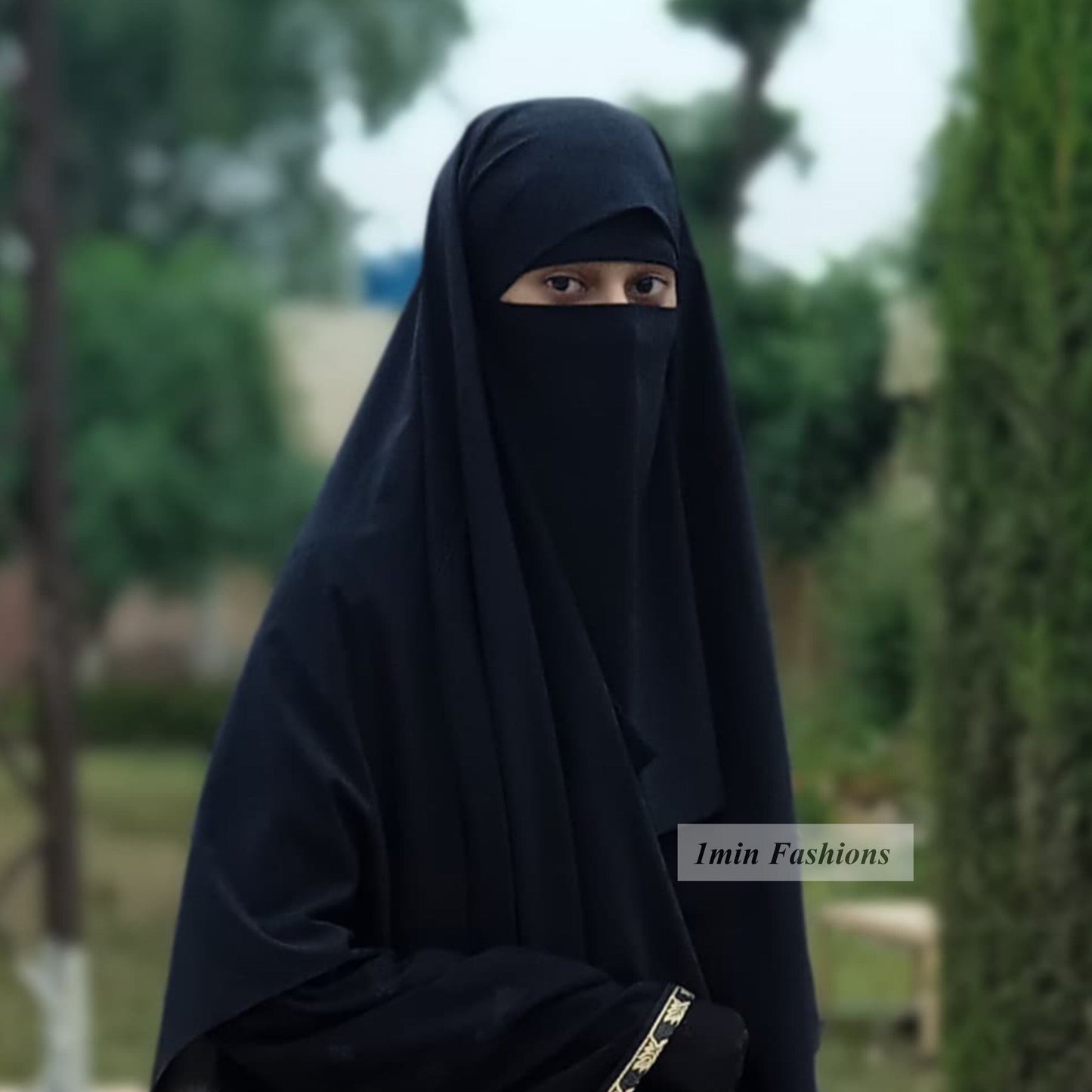 Pinless Hijab with Saudi Niqab