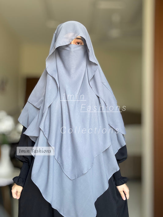 2 Layer Princess Hijab